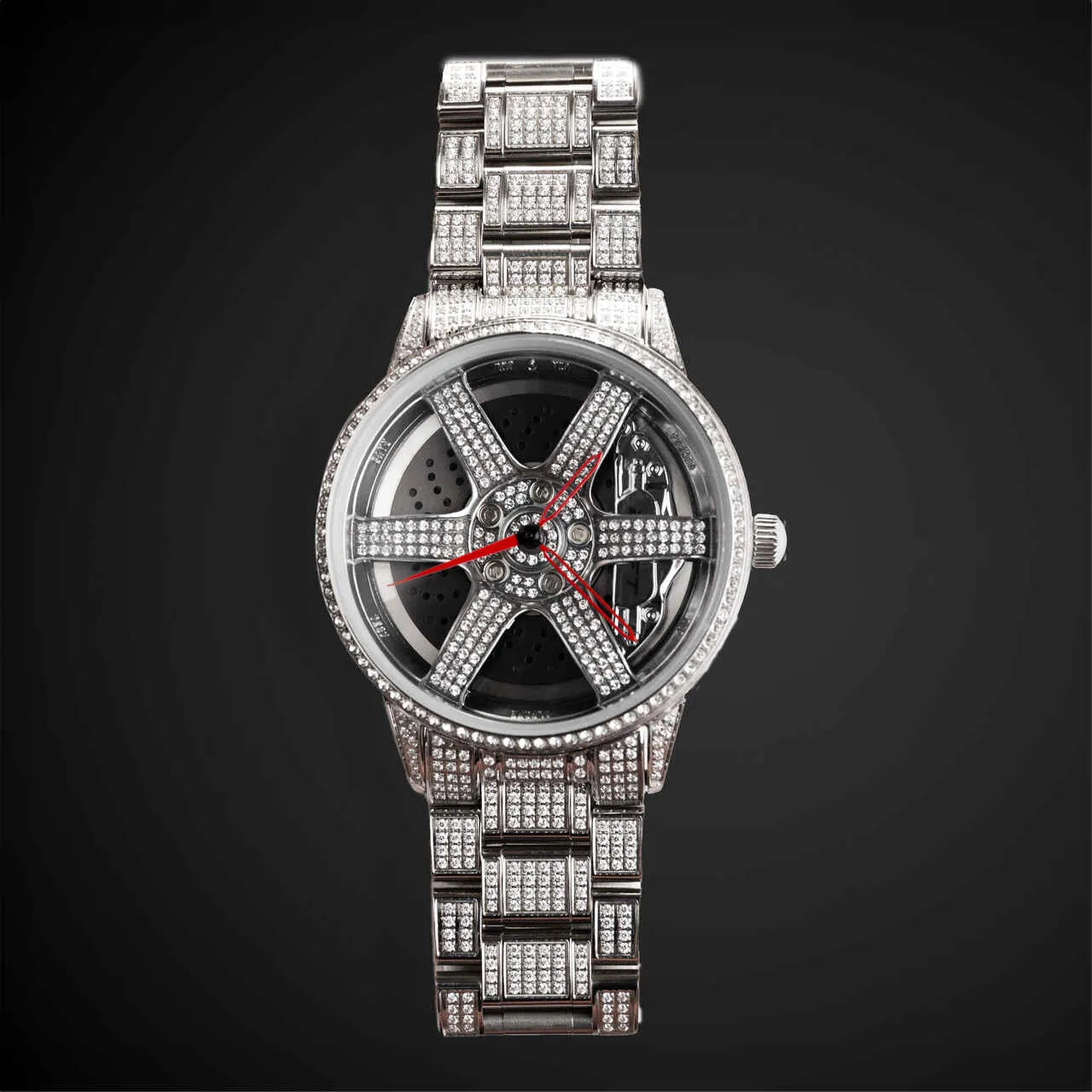 3RD ANNIVERSARY RIM WATCH ICED OUT - QUARTZ - DriftElement