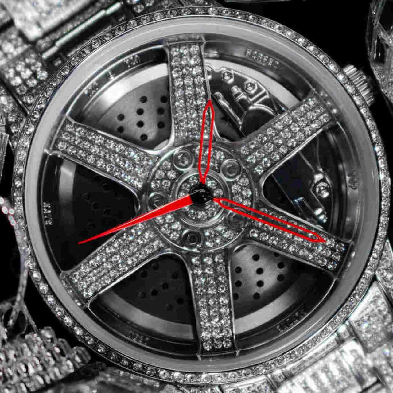 3RD ANNIVERSARY RIM WATCH ICED OUT - QUARTZ - DriftElement