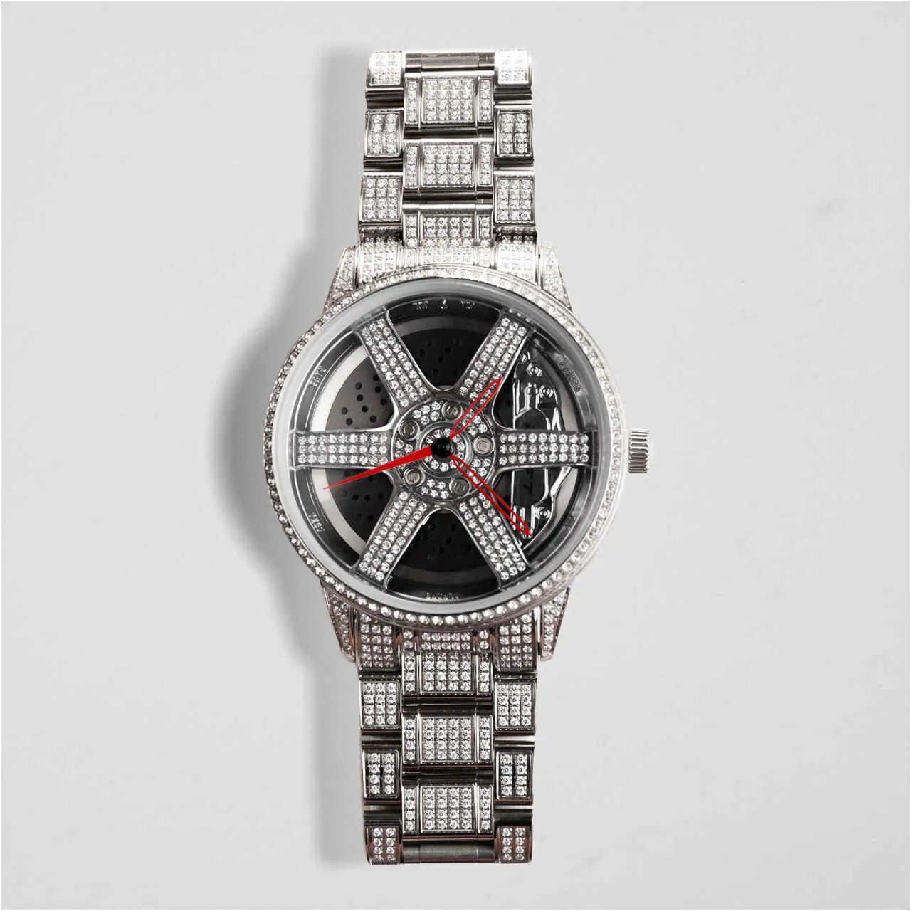 3RD ANNIVERSARY RIM WATCH ICED OUT - QUARTZ - DriftElement