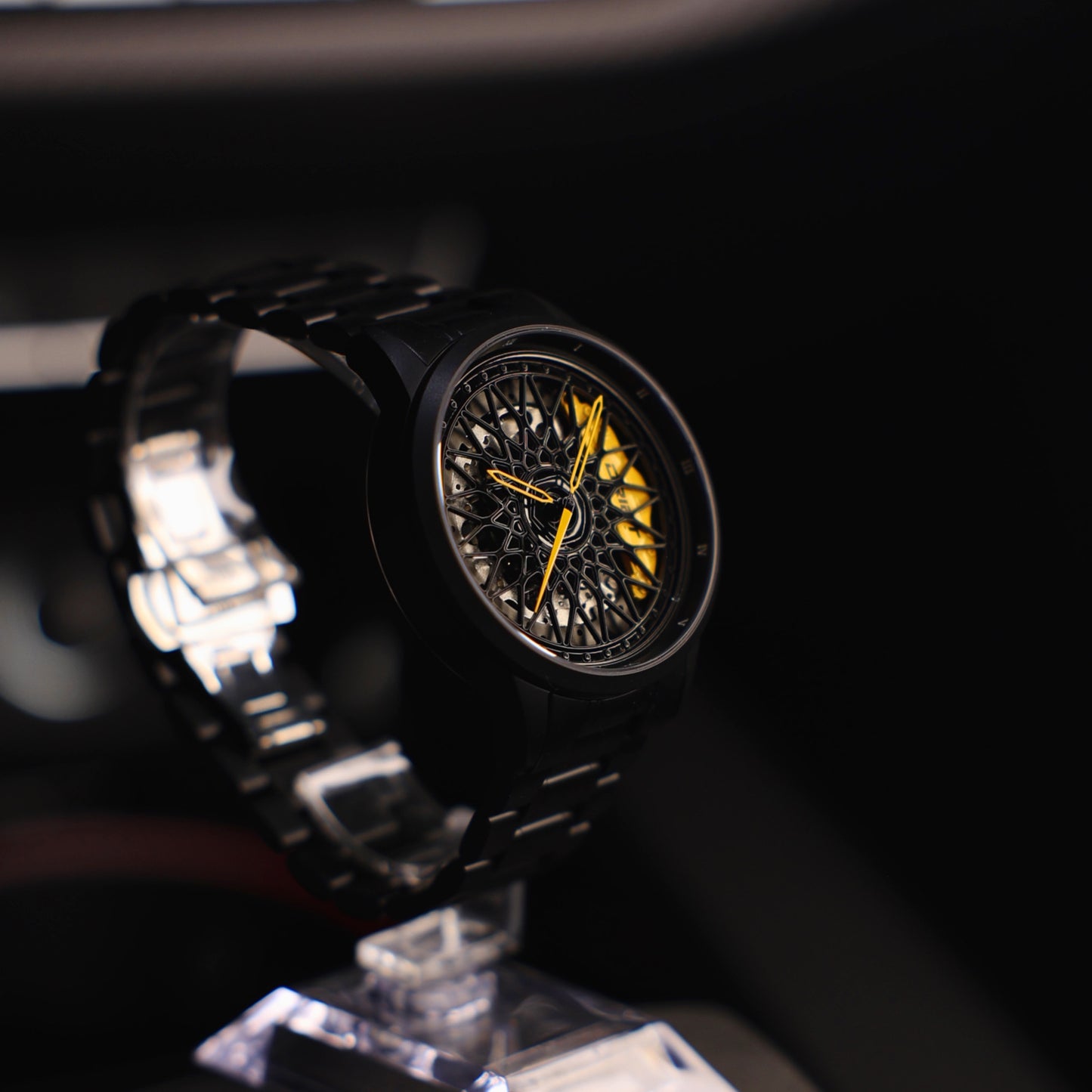 Racing Rim Watch Yellow Automatic